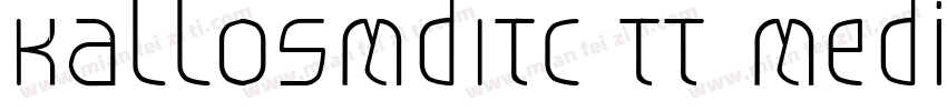 KallosMdITC TT MediumItalic字体转换